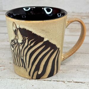 Blue Harbor Collection Safari Zebra Print Heavy 16 oz Coffee Mug Cup
